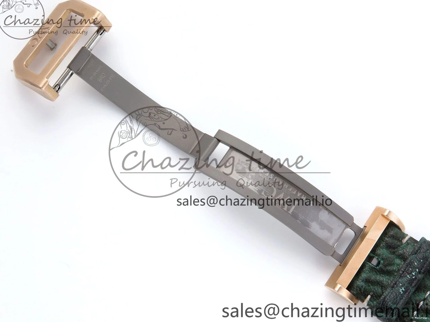 MIROTIME 0307 Durable Big Pilot IW329702 M+F 1:1 Best Edition Green Dial on Green Leather Strap MY 7006